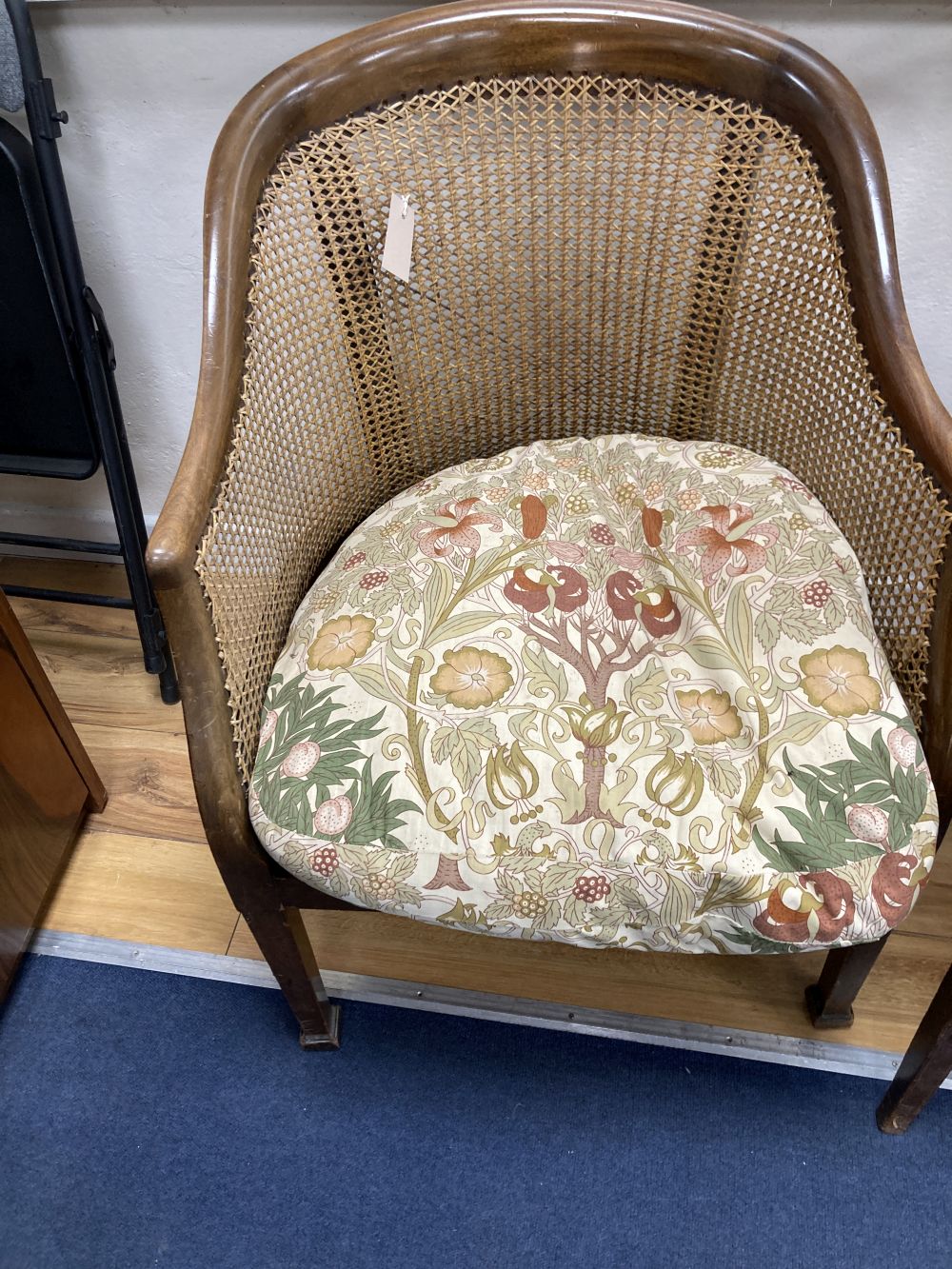 Three Edwardian mahogany armchairs